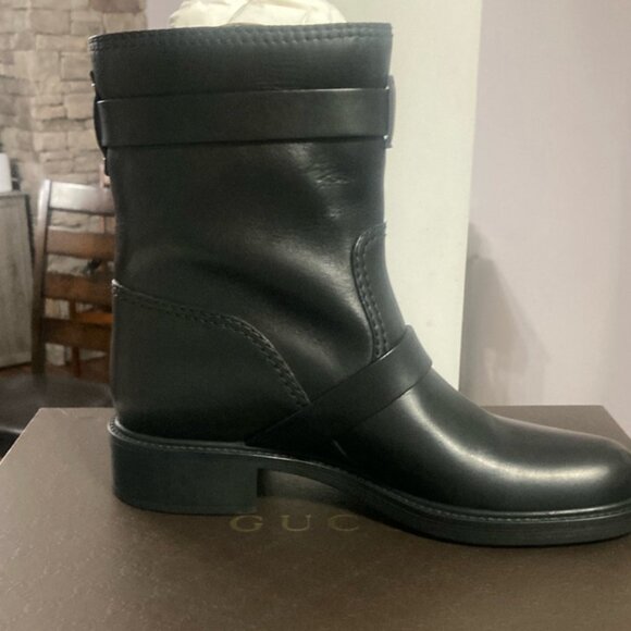 Gucci Bonneville Black Nero Boots NEW IN BOX size USA 8.5 EU 38.5 - Picture 3 of 7